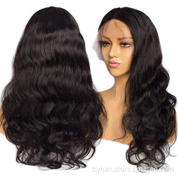 13x4 Body Wave Lace Front Wigs Brazilian Virgin Human Hair Wig Pre Plucked Natural with Baby Hair Wig for Black Female